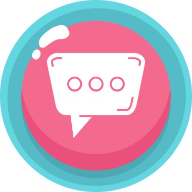 Konuş. Web simgesi basit illüstrasyon