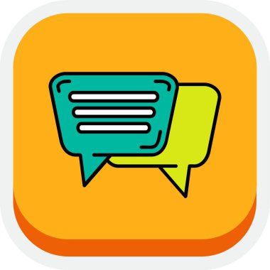 konuşma balonu simgesi, illüstrasyon