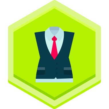 Ceket ve kravat ikonunun vektör çizimi. Ceket ve kumaş stok vektör illüstrasyonu koleksiyonu.