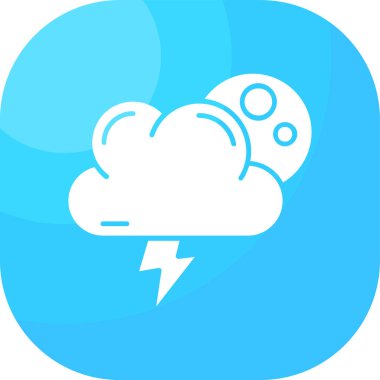 Bulut simgesi vektör illüstrasyonu