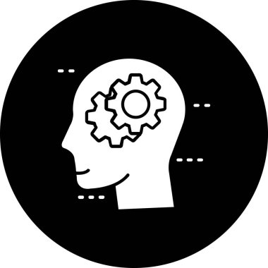 beyin fikri simgesi, yaratıcı konsept çizim tasarımı