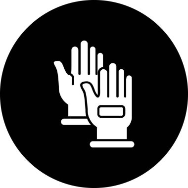 Bir elin siyah beyaz arkaplanının vektör çizimi