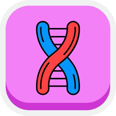 DNA DNA ikonu, vektör tasarımı
