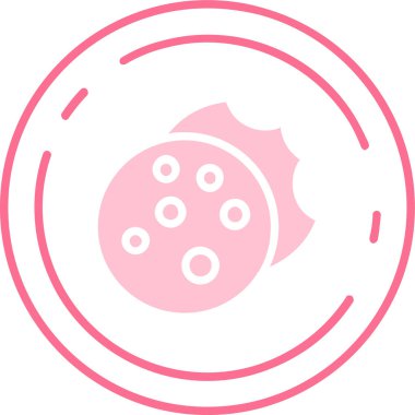 Yemek. Web simgesi basit illüstrasyon