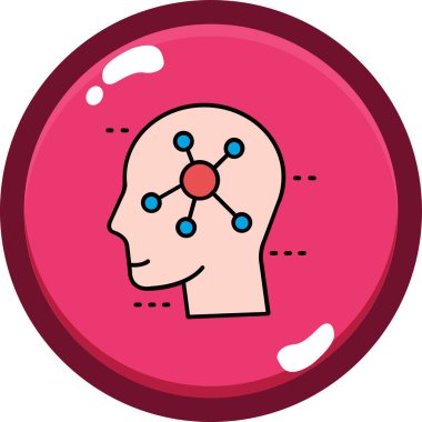 Yaratıcı beyin vektör simgesi