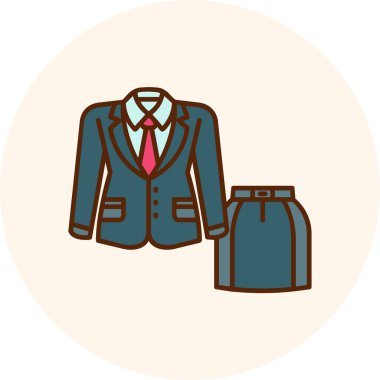 Kravat simgesi olan ceket