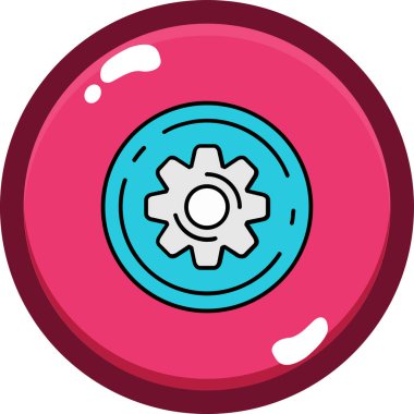 Araba fren ikonu. Web için araba vektör simgelerinin özet çizimi