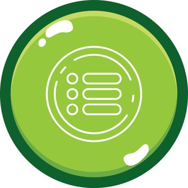 Yeşil yaprak simgesinin vektör illüstrasyonu