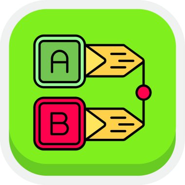 B harfi simgesinin vektör illüstrasyonu