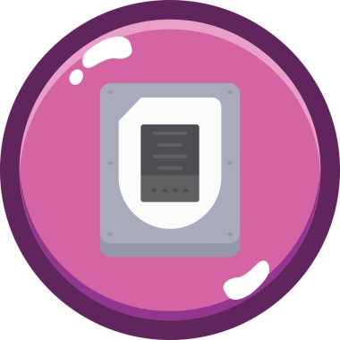 elektronik disk simgesi, vektör, illüstrasyon tasarımı