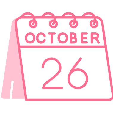 Takvim simgesi, vektör çizimi