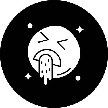 Bir ay simgesinin vektör illüstrasyonu