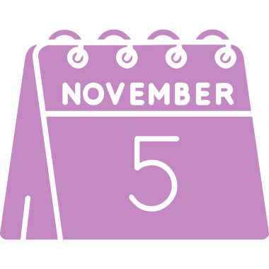 Tek bir günlük takvimdeki 5 Aralık tarihi