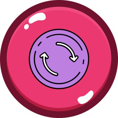 Bowling ikonu vektör illüstrasyonu