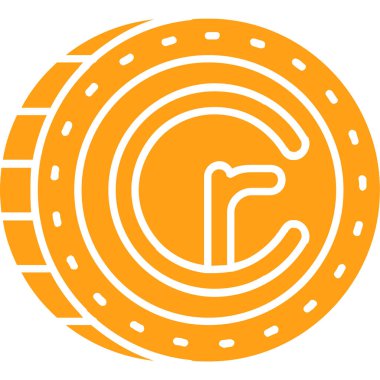 Bozuk para. Web simgesi basit illüstrasyon