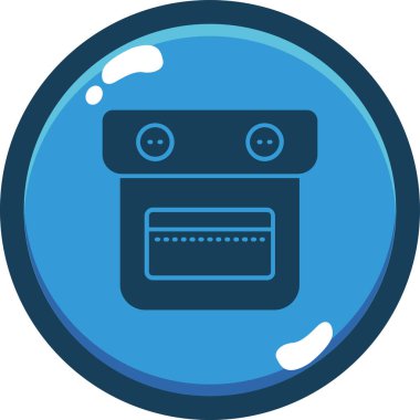 Robot simgesinin vektör illüstrasyonu