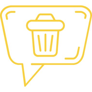 Çöp kutusu simgesi. İnce çizgi tasarımı. vektör illüstrasyonu.