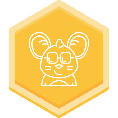 Modern bir vektörün düz simgesi