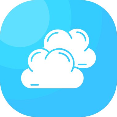 Bulut hesaplama simgesi vektör illüstrasyonu