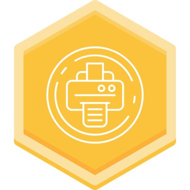 Bir robot simgesinin vektör illüstrasyonu