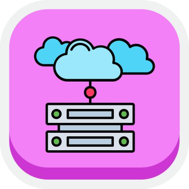 Bulut hesaplama. Web simgesi