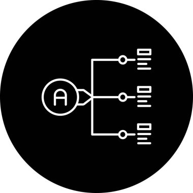 Modern simgenin vektör illüstrasyonu