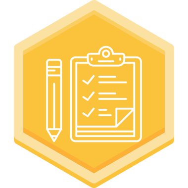 Kontrol listesi vektör simgesi modern basit vektör illüstrasyonu