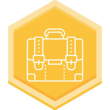 Bavul simgesi. Web için basit seyahat vektör simgeleri çizimi