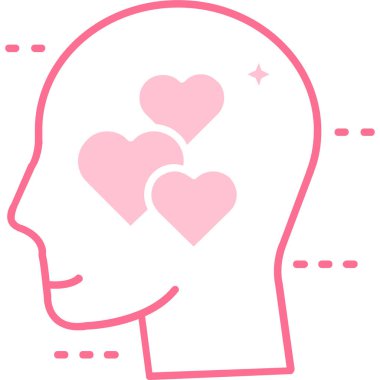 Aşk. Web simgesi basit illüstrasyon