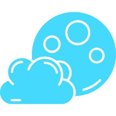 Bulut. Web simgesi basit illüstrasyon