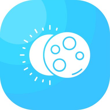 Şirin bir çizgi film simgesinin vektör çizimi