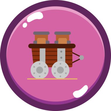 Bir varil simgesinin vektör illüstrasyonu