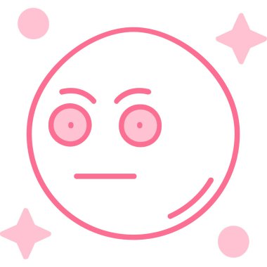 Dosya ana hatları biçiminde emoji yüz ifadesi simgesi