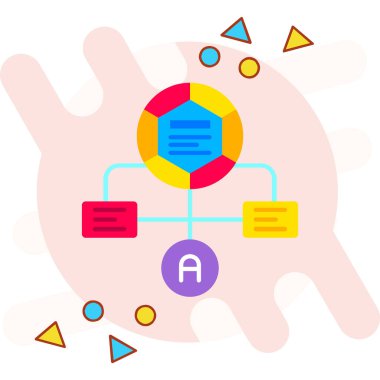 Soyut geometrik vektör çizimi