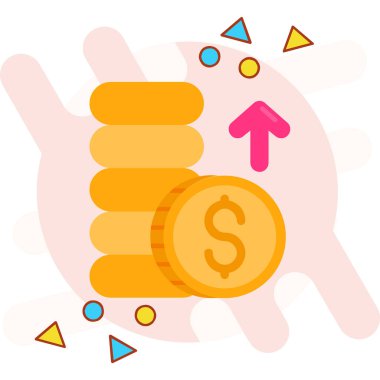 Dolar simgesi, vektör illüstrasyonu