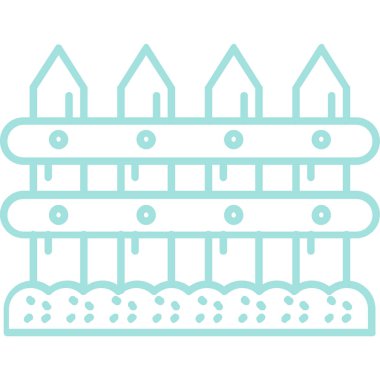 Kek. Web simgesi basit illüstrasyon