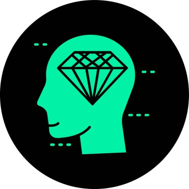 Elmas simgesi vektör illüstrasyonu