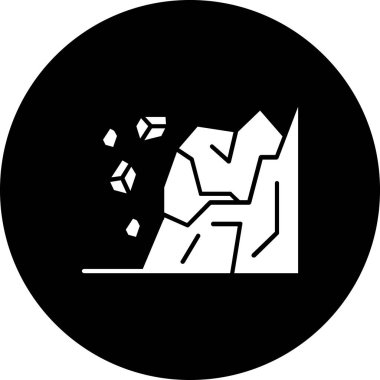 Taş simgesinin vektör illüstrasyonu