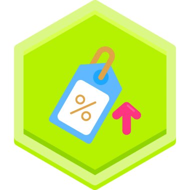 Alışverişte indirim fiyat etiketi simgesi - ekommerce kategorisi