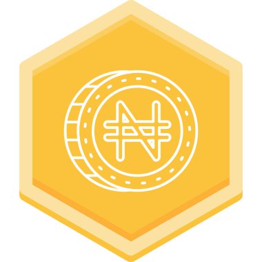 altın çizgi simgesi, vektör illüstrasyonu