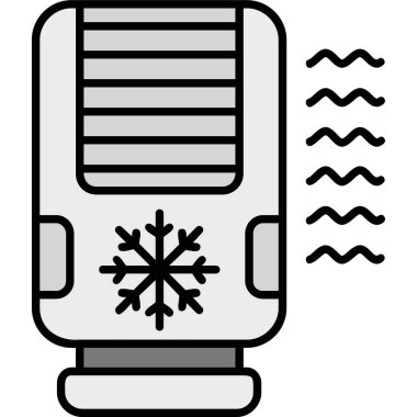 Hava soğuk ikonu taslak biçiminde