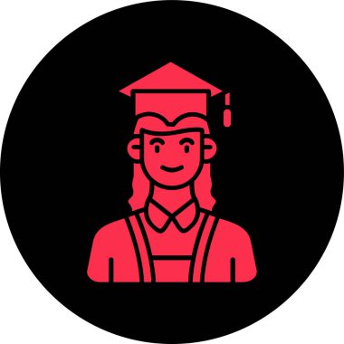 yüksek lisans web simgesi, vektör illüstrasyonu