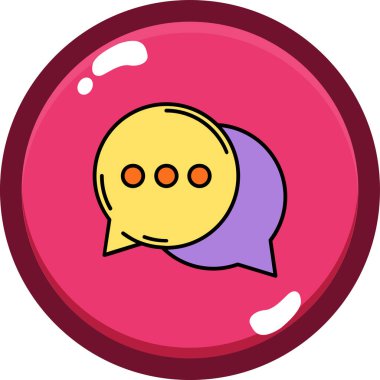 konuşma kabarcığı vektör çizimi