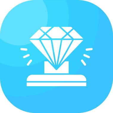 Elmas simgesi vektör illüstrasyonu