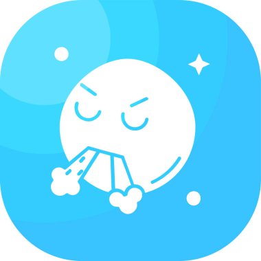 şirin ay simgesi, vektör tasarımı