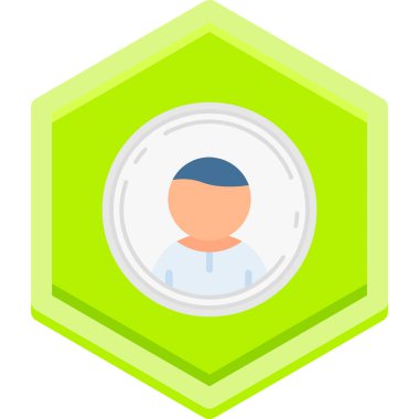 avatar avatar rozet simgesi düz stil