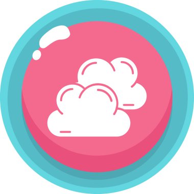 Bulut simgesinin vektör illüstrasyonu