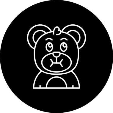 Bir bebek simgesinin vektör illüstrasyonu