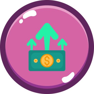 çanta dolar para birimi simgesi uzun gölge biçiminde