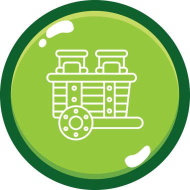 İllüstrasyon yağ pompası simgesi